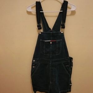 Vintage Tommy Jeans overall shorts medium Y2K